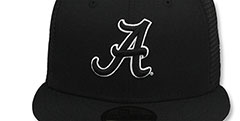 Alabama TEAM-BASIC TRUCKER Black-White Fitted Hat by New Era - 2nd View