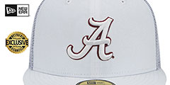 Alabama TEAM-BASIC TRUCKER White Fitted Hat by New Era - 2nd View