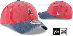 Angels GW RUGGED CANVAS STRAPBACK Red-Navy Hat by New Era - 2nd View