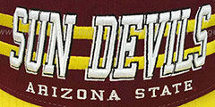 Arizona State 2T SUPERSONIC SNAPBACK Burgundy-Gold Hat by Zephyr - 2nd View