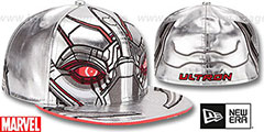 Armor Ultron CHARACTER FACE Silver Fitted Hat by New Era - 2nd View