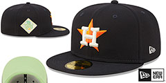 Astros 2017 WS CITRUS POP Navy-Green Fitted Hat by New Era - 2nd View