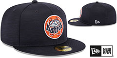 Astros 2023 CLUBHOUSE Heather Navy Fitted Hat by New Era - 2nd View