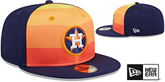 Astros 2024-25 BATTING PRACTICE Fitted Hat by New Era - 2nd View