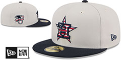 Astros 2024 JULY 4TH STARS N STRIPES Fitted Hat by New Era - 2nd View