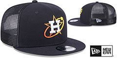 Astros CITY CONNECT TRUCKER SNAPBACK Navy Hat by New Era - 2nd View