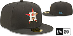 Astros COLOR PACK MULTI Charcoal Fitted Hat by New Era - 2nd View