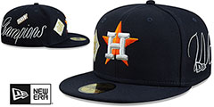 Astros HISTORIC CHAMPIONS Navy Fitted Hat by New Era - 2nd View