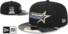 Astros METALLIC CAMO Fitted Hat by New Era - 2nd View