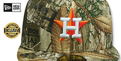 Astros MLB TEAM-BASIC Realtree Camo Fitted Hat by New Era - 2nd View