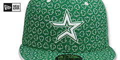 Astros ST PATS FLOCKING Kelly Fitted Hat by New Era - 2nd View