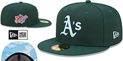 Athletics 1989 WS CLOUD-UNDER Green Fitted Hat by New Era - 2nd View