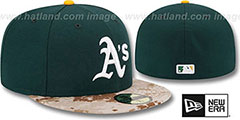 Athletics 2015 STARS N STRIPES Fitted Hat by New Era - 2nd View