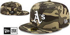 Athletics 2021 ARMED FORCES STARS N STRIPES Hat by New Era - 2nd View