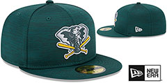 Athletics 2023 CLUBHOUSE Heather Green Fitted Hat by New Era - 2nd View