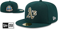 Athletics BOTANICAL SIDE-PATCH Green Fitted Hat by New Era - 2nd View