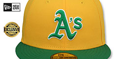 Athletics COOPERPACK Gold-Green Fitted Hat by New Era - 2nd View