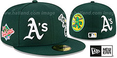 Athletics EVOLUTION-PATCHES Green Fitted Hat by New Era - 2nd View