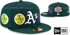 Athletics WORLD SERIES CHAMPS ELEMENTS Green Fitted Hat by New Era - 2nd View