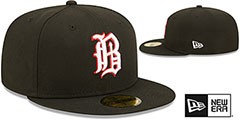 Barons MILB ONFIELD HOME Black Fitted Hat by New Era - 2nd View