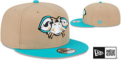 Baysox COPA SNAPBACK Tan-Teal Hat by New Era - 2nd View