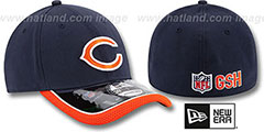 Bears 2014 NFL STADIUM FLEX Navy Hat by New Era - 2nd View