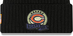 Bears 2022 SALUTE-TO-SERVICE Knit Beanie Hat by New Era - 2nd View