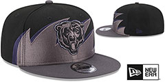 Bears NFL TIDAL WAVE SNAPBACK Black-Charcoal Hat by New Era - 2nd View