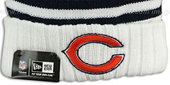 Bears SNOWFALL STRIPE Knit Beanie Hat by New Era - 2nd View