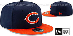 Bears TEAM-BASIC SNAPBACK Navy-Orange Hat by New Era - 2nd View