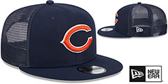 Bears TEAM-BASIC TRUCKER SNAPBACK Navy  Hat by New Era - 2nd View