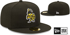 Bees MILB ONFIELD HOME Black Fitted Hat by New Era - 2nd View