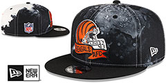 Bengals 2022 NFL SIDELINE TIE-DYE SNAPBACK Hat by New Era - 2nd View