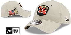 Bengals 2023 SALUTE-TO-SERVICE STRAPBACK Stone Hat by New Era - 2nd View