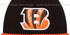 Bengals CHILLER FILLER BEANIE Black-Orange by New Era - 2nd View