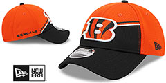 Bengals DASHMARK SIDELINE SNAPBACK Orange-Black Hat by New Era - 2nd View