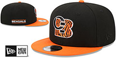 Bengals NFL LIGATURE SNAPBACK Black-Orange Hat by New Era - 2nd View