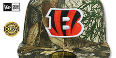 Bengals NFL TEAM-BASIC Realtree Camo Fitted Hat by New Era - 2nd View