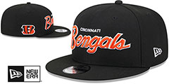 Bengals TEAM-SCRIPT SNAPBACK Black Hat by New Era - 2nd View