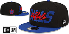 Bills 2022 NFL DRAFT SNAPBACK Black-Royal Hat by New Era - 2nd View