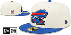 Bills 2022 NFL SIDELINE Cream-Royal Fitted Hat by New Era - 2nd View