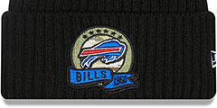 Bills 2022 SALUTE-TO-SERVICE Knit Beanie Hat by New Era - 2nd View