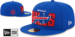 Bills 2023 NFL DRAFT Royal Fitted Hat by New Era - 2nd View