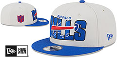 Bills 2023 NFL DRAFT SNAPBACK Stone-Royal Hat by New Era - 2nd View