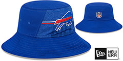 Bills 2023 NFL TRAINING CAMP BUCKET Royal Hat by New Era - 2nd View