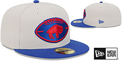 Bills 2024 HISTORIC SIDELINE Stone-Royal Fitted Hat by New Era - 2nd View