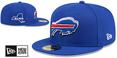 Bills 2024 NFL DRAFT Royal Fitted Hat by New Era - 2nd View