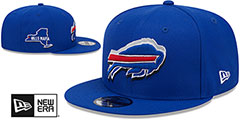 Bills 2024 NFL DRAFT SNAPBACK Royal Hat by New Era - 2nd View