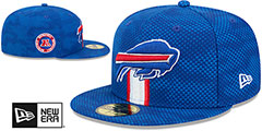 Bills 2024 NFL SIDELINE Royal Fitted Hat by New Era - 2nd View