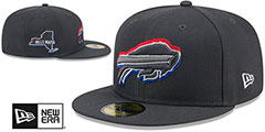 Bills 2024 ONSTAGE NFL DRAFT Grey Fitted Hat by New Era - 2nd View